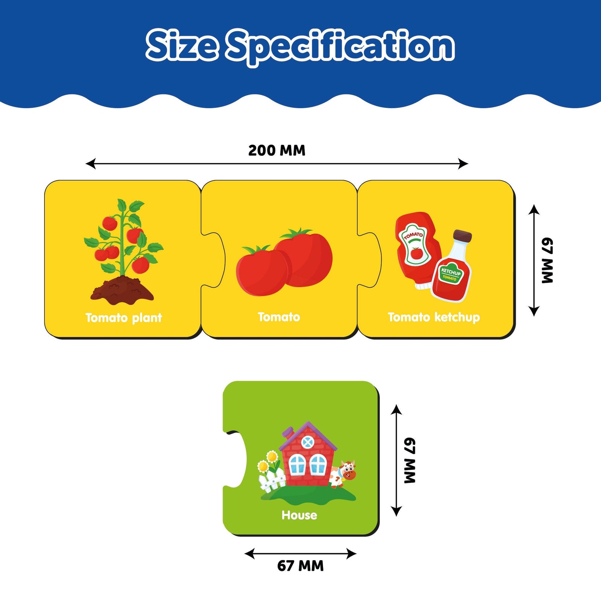 How it is Made 3 piece matching puzzle Series 2 - Mini Leaves