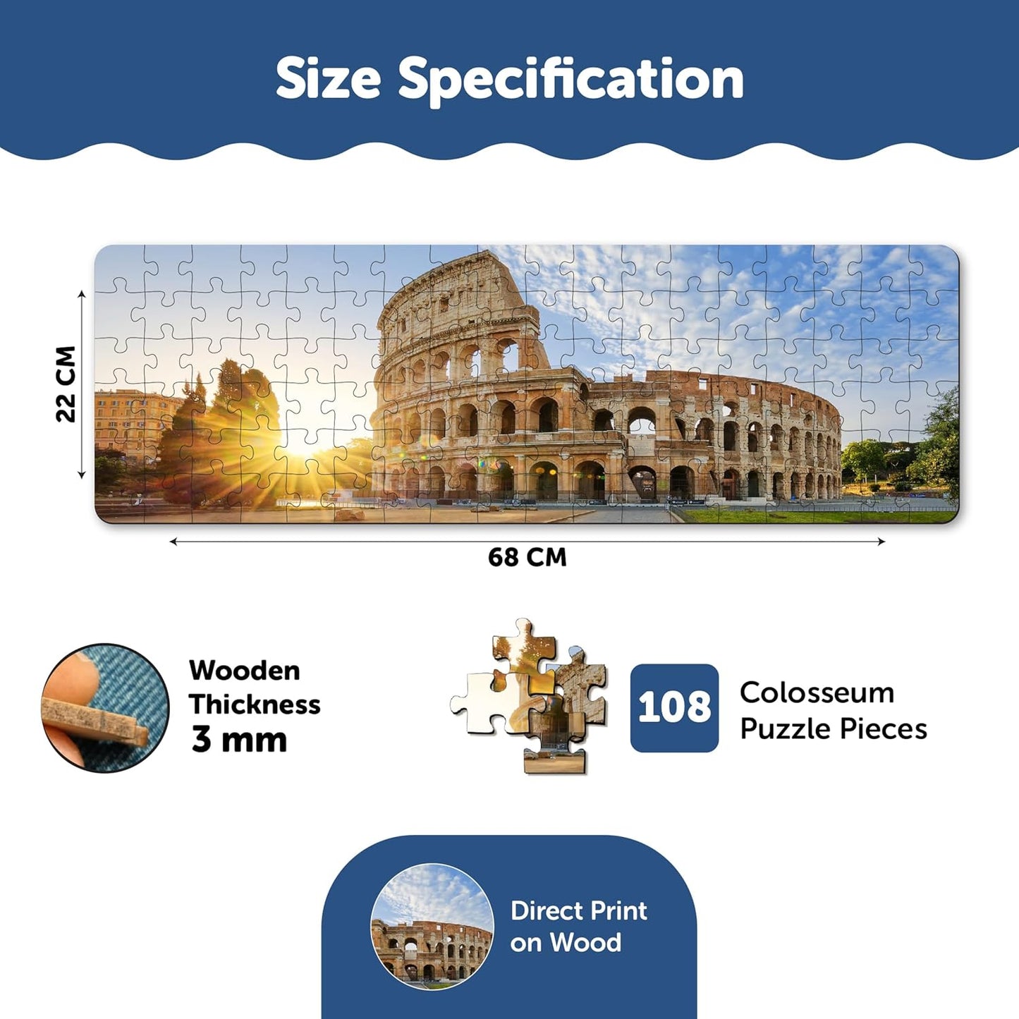 Panorama View Wooden Premium Puzzle for 9+ Years