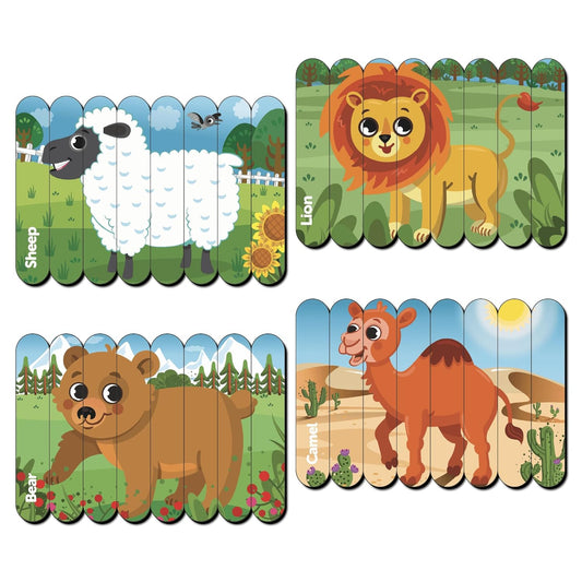 Animal Theme Stick Puzzle Strip for 3+ Years