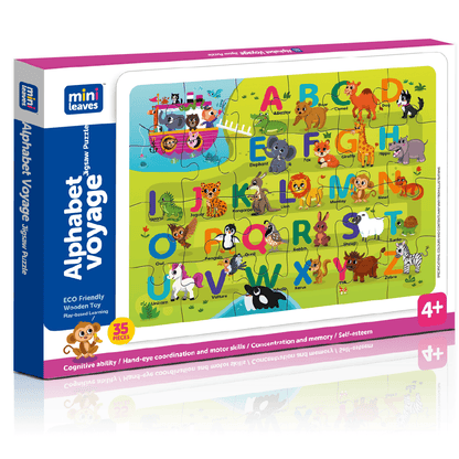 Alphabet Voyage 35 Pieces Puzzle 3+ Years - Mini Leaves