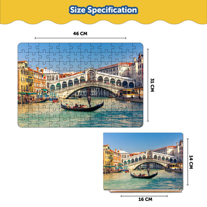 European Venice Grand Canal 108 Piece Puzzle 6+ Years - Mini Leaves