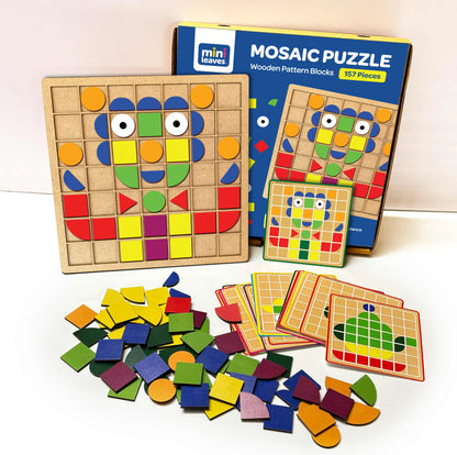 Mosaic Puzzle Board 3D Creative Shapes 4+ Years