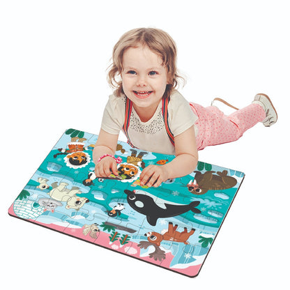 Polar Adventure Wooden Floor Puzzle 48 Pieces 4+ Years