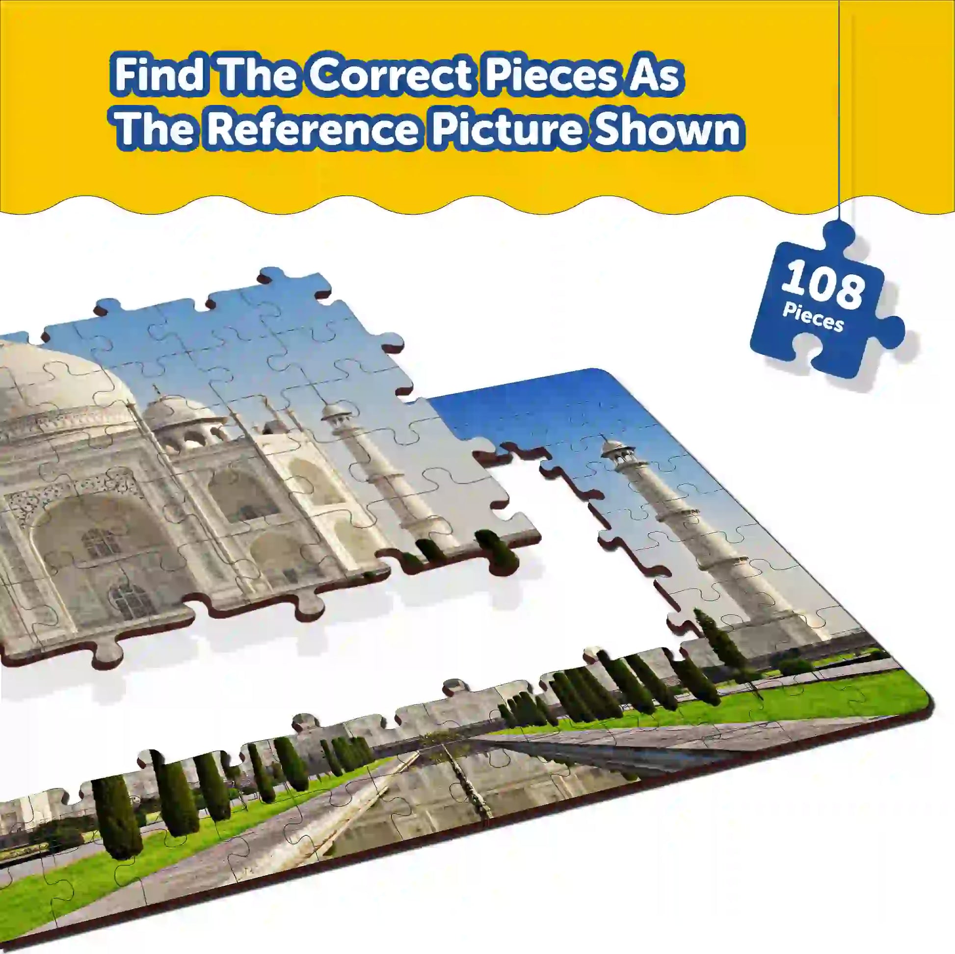 Taj Mahal 108 Pieces Puzzles 6+ Years - Mini Leaves