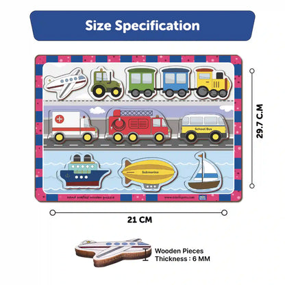 Transport Chunky Puzzle (2+ Years) - Mini Leaves