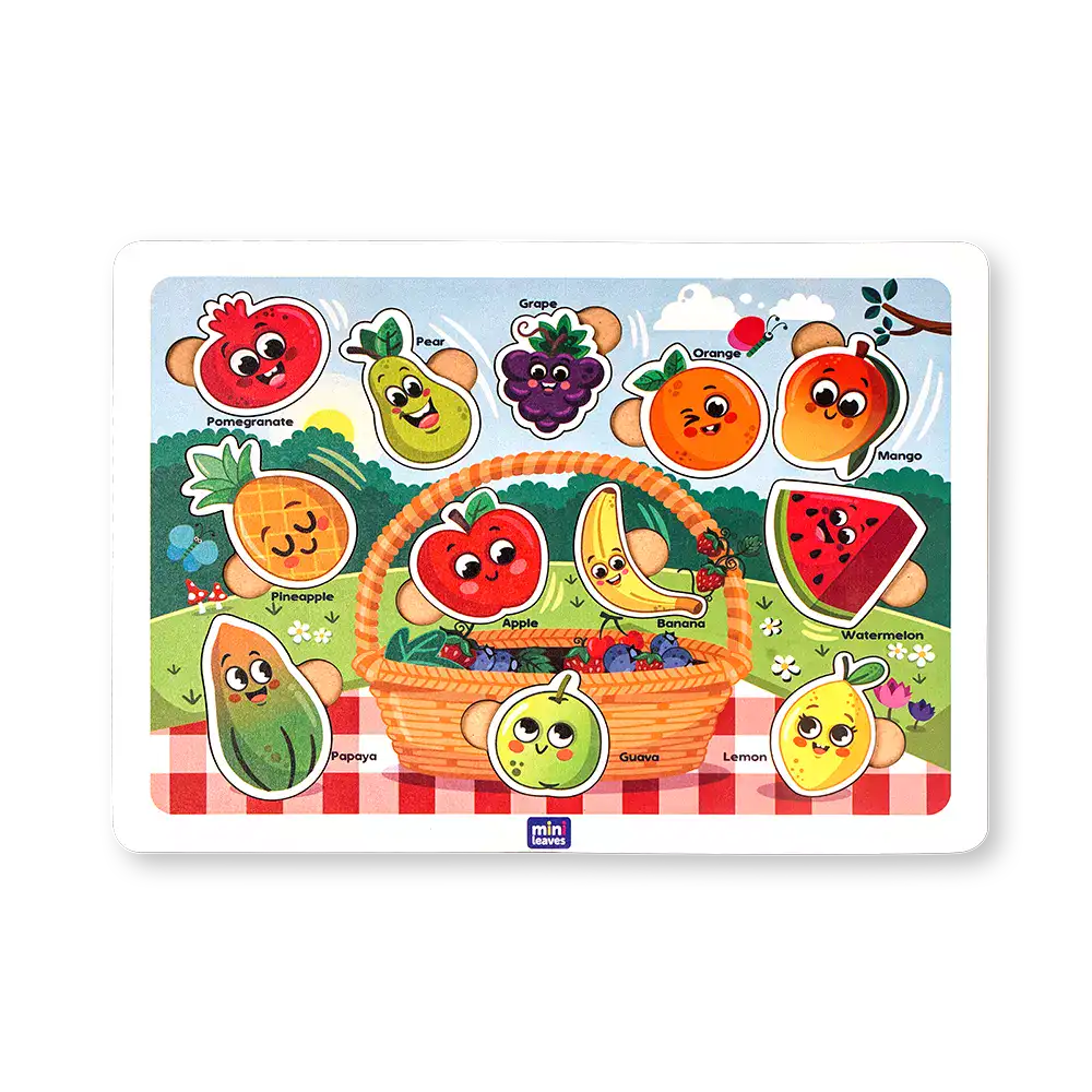 Funfruit Basket Shape Puzzle 2+ Years - Mini Leaves