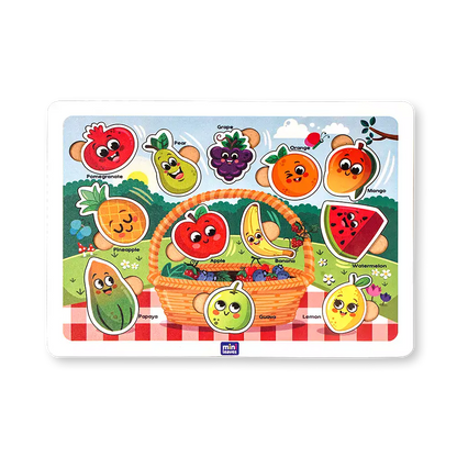 Funfruit Basket Shape Puzzle 2+ Years - Mini Leaves