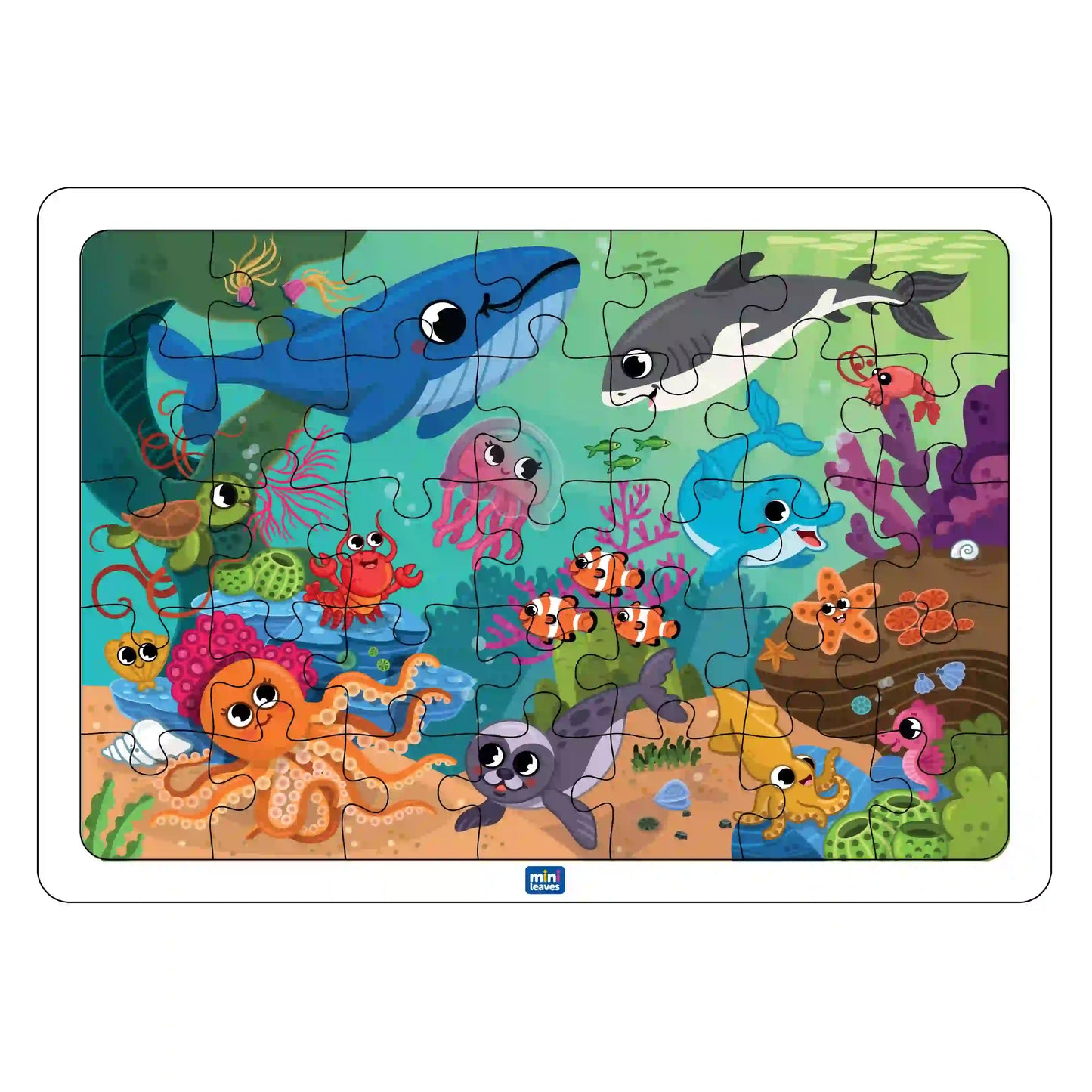 Ocean Wonder 35 Pieces Puzzle 3+ Years - Mini Leaves