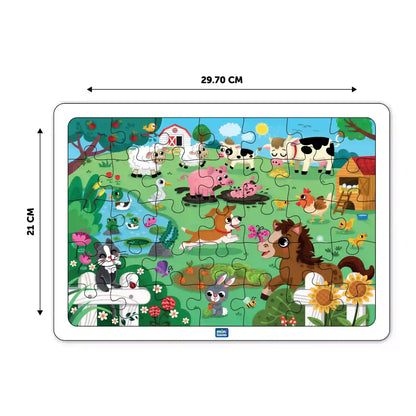 Farmyard Animals Jigsaw Puzzles 3+ Years - Mini Leaves