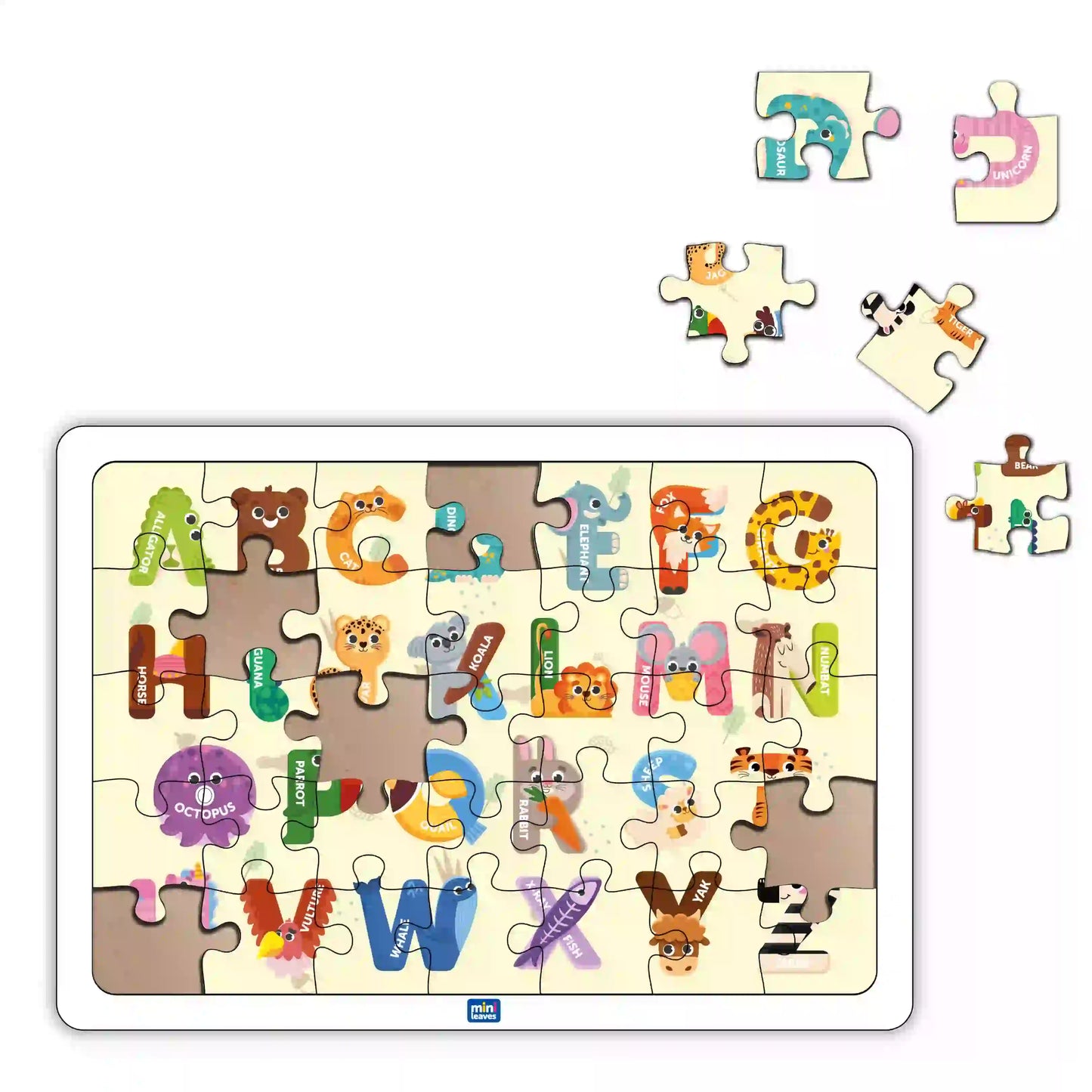 Capital Alphabet 35 Pieces Puzzle 3+ Years - Mini Leaves