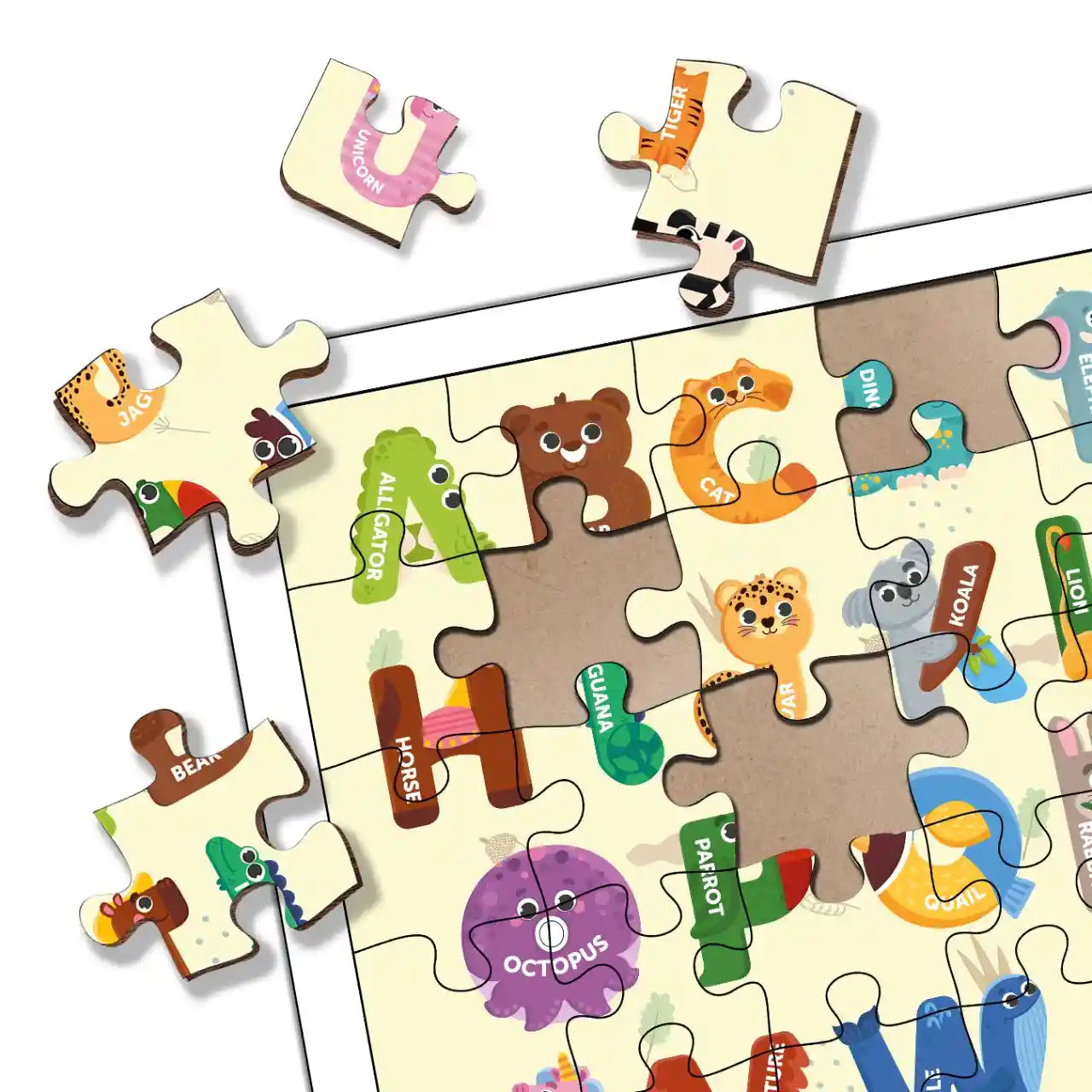 Capital Alphabet 35 Pieces Puzzle 3+ Years - Mini Leaves