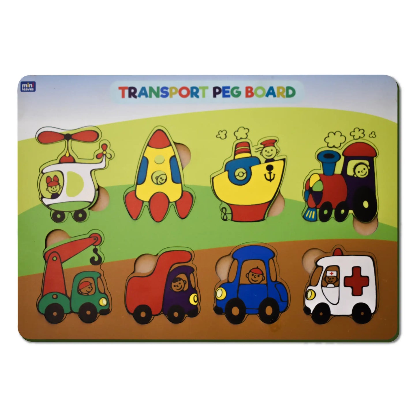 Transport Vehicles Puzzles 8 Pieces - Mini Leaves