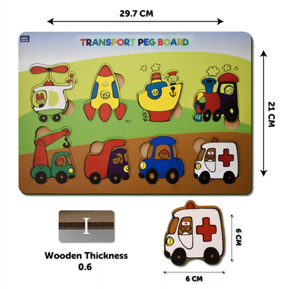 Transport Vehicles Puzzles 8 Pieces - Mini Leaves